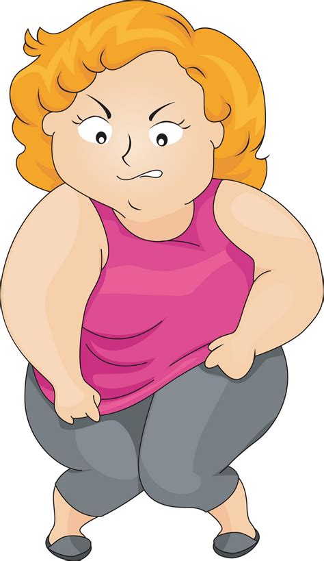 fat lady cartoon